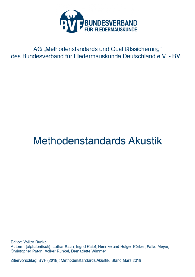 Methodenstandards Akustik