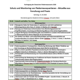 Fachtagung: Schutz und Monitoring von Fledermausquartieren – Aktuelles aus Forschung und Praxis Fachtagung: Schutz und Monitoring von Fledermausquartieren – Aktuelles aus Forschung und Praxis